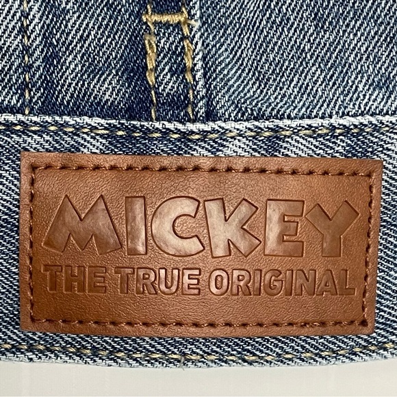 Disney Kids Mickey Mouse Denim Hooded Jacket Embroidered True Original Size 4 - Picture 4 of 16